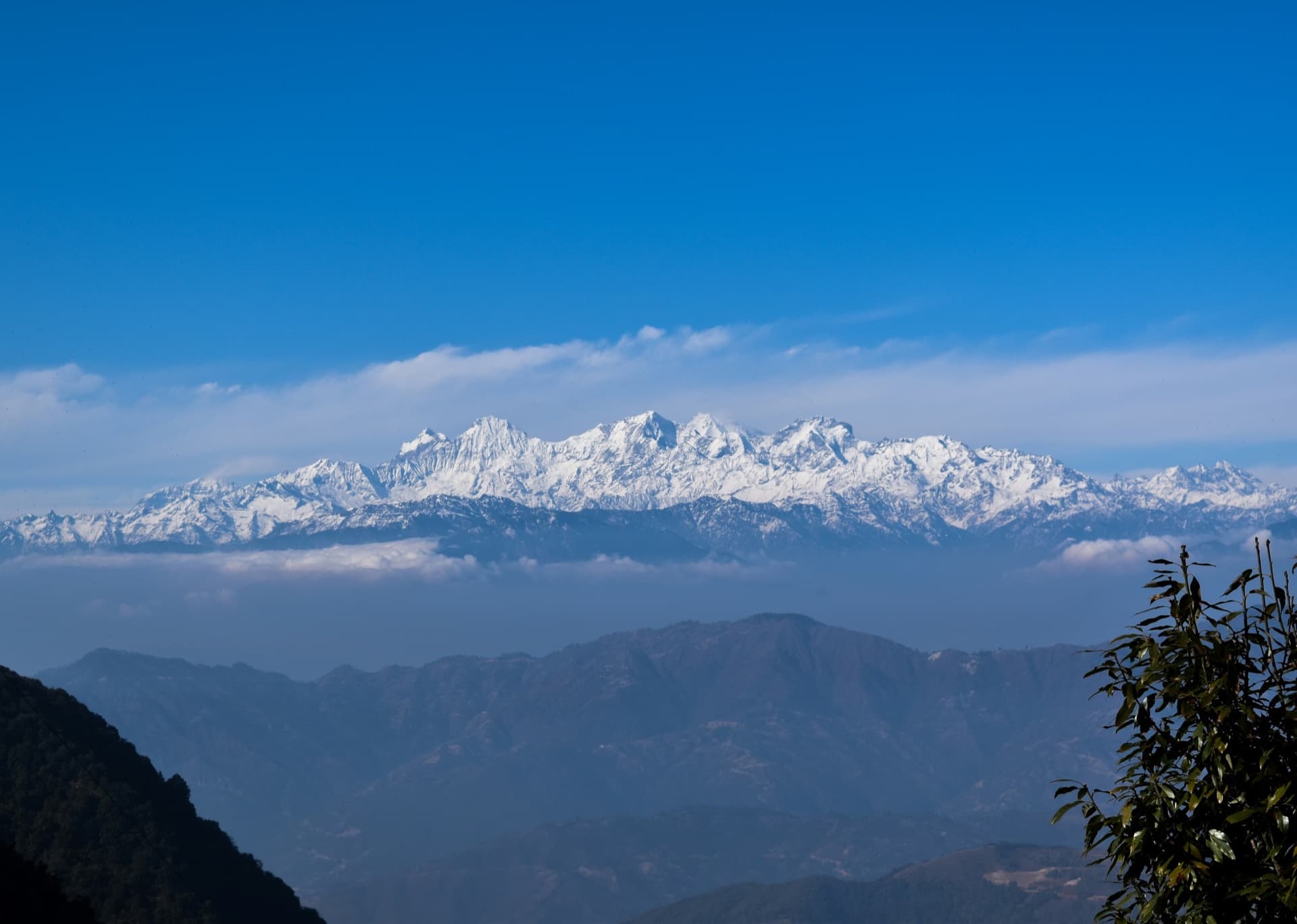 Majestic Himalayan Mountains in Uttarakhand